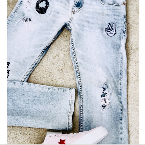 Levi's Denim - Sale RARE Levi’s 511 Patched Distressed Jeans